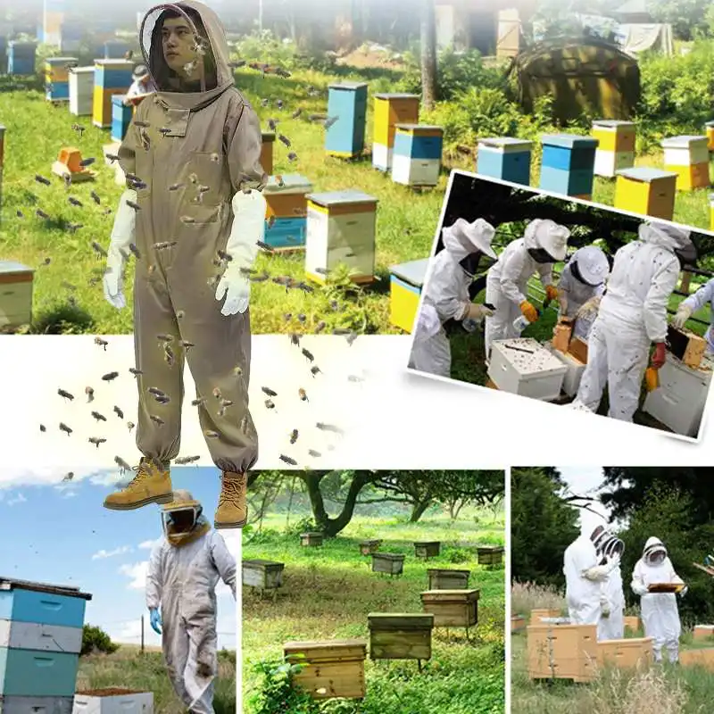 165/170/175 мм защита для Пчеловодство перчатки безопасный костюм пчеловода пчелы, насекомые принадлежности для кормления сохраняя оборудование для пчеловодов