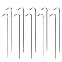 6 шт./10 шт. из титана для палатки гвозди для кемпинга на открытом воздухе палатки из титана для палатки колышки крючок с изгибом булавка для пешего туризма аксессуары для альпинизма