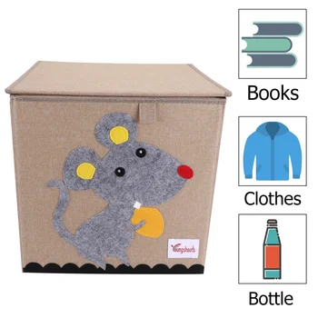 

1pc Storage Box Wear-resistant Cloth Container Storage Case Cloth Box for Bedroom