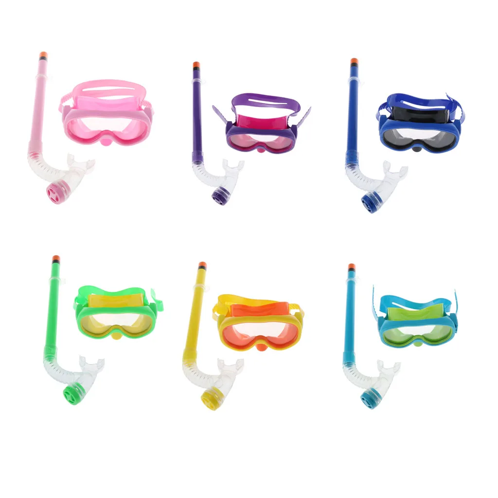 Child Swimming Anti-Fog Goggles Kids Diving Mask & Breather Pipe Underwater Camera Diving Mask Scuba Snorkel Swimming Goggles