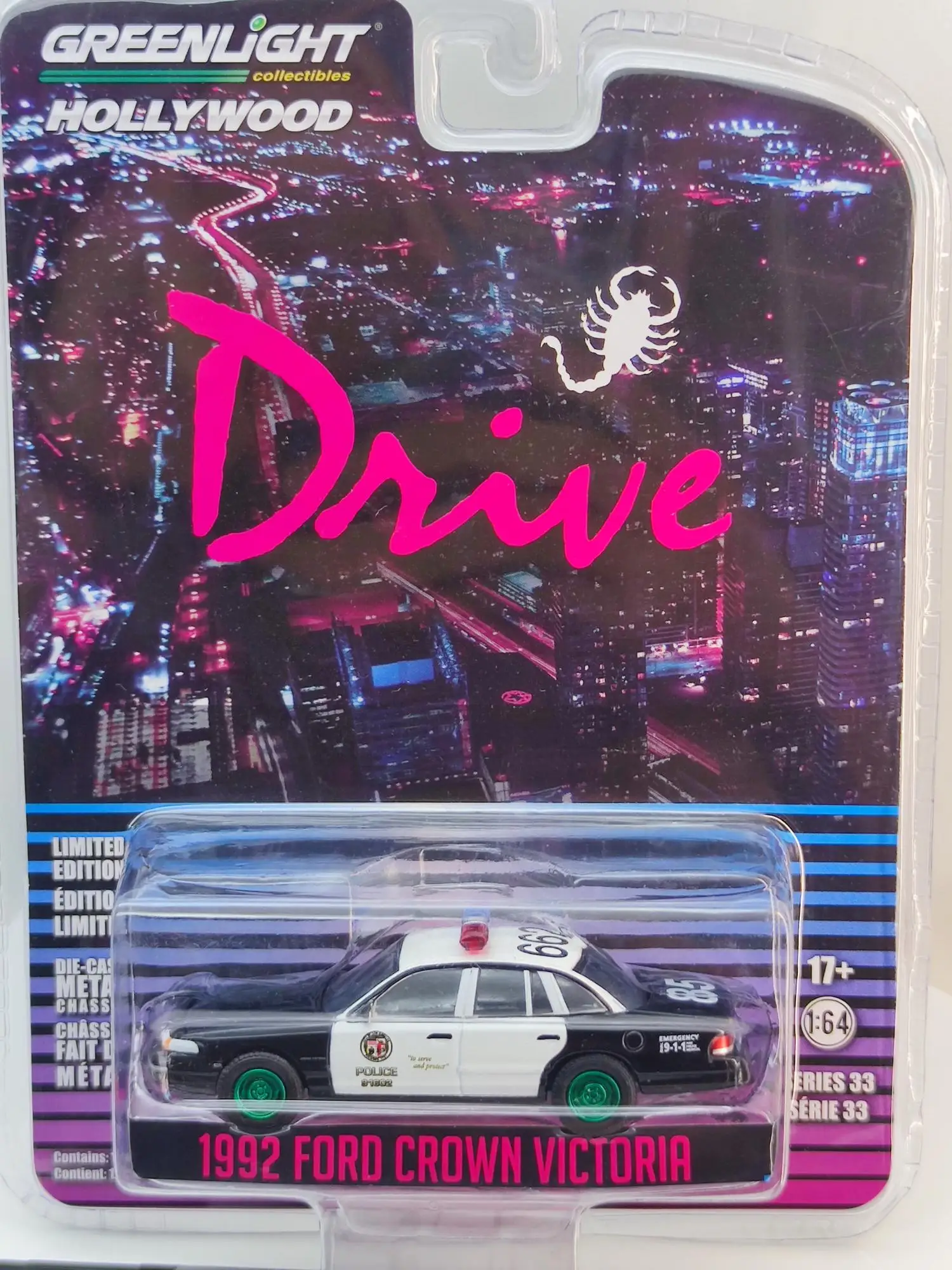 Drive 1992 Ford Crown Victoria 1:64 Scale Greenlight 44930D