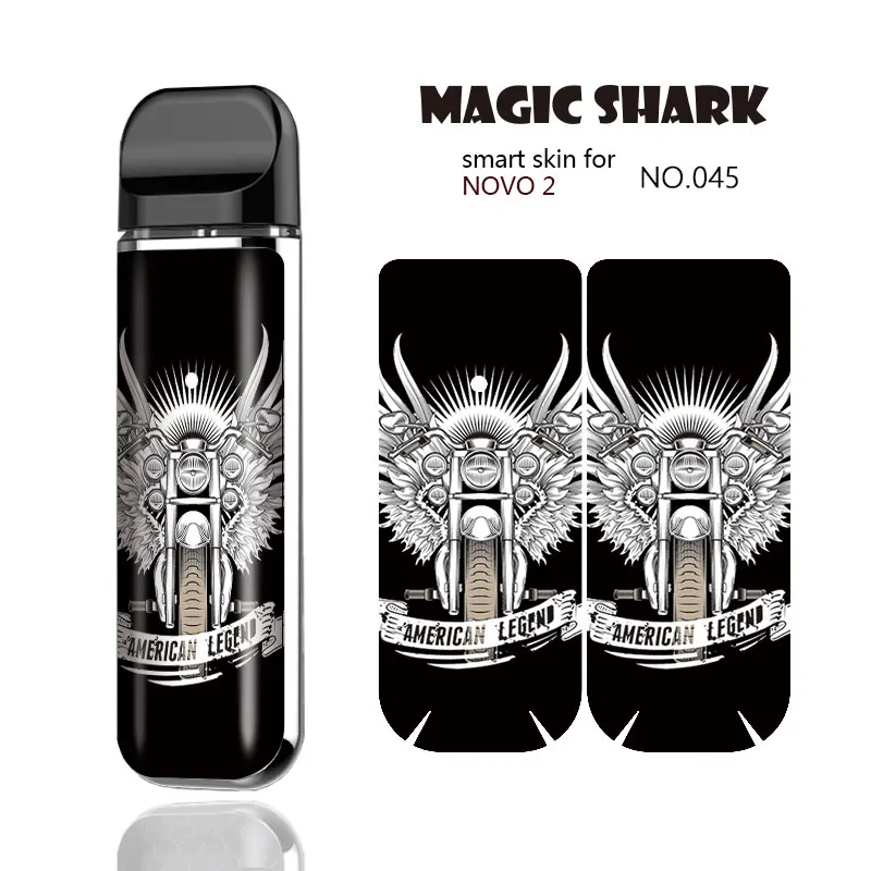 Magic Shark 2.5D Bumpy ПВХ США флаг автомобиль череп мотоцикл наклейка чехол пленка для Smok