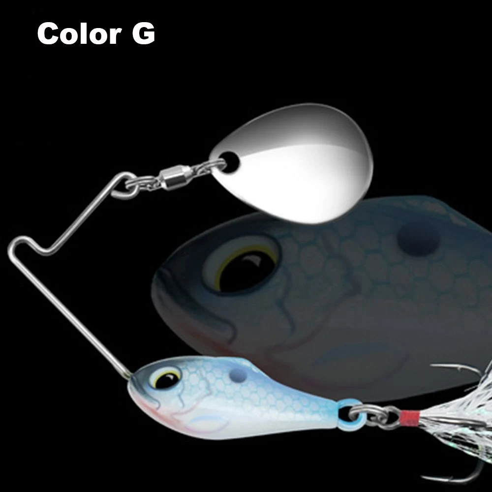 8 12 17g Fishing Lure VIB Metal Blade Shad Tailspin Micro Spinnerbait Bass  Pike Trout Chub Perch Jigging Spoon Fishing Tackle