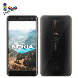 Оригинальный разблокированный смартфон Nokia 6,1 TA1050 с одной SIM-картой, 4G, Android, Snapdragon 630, 3 ГБ, 32 ГБ, Восьмиядерный процессор, экран 5,5 дюйма, 16 МП, 8 М...