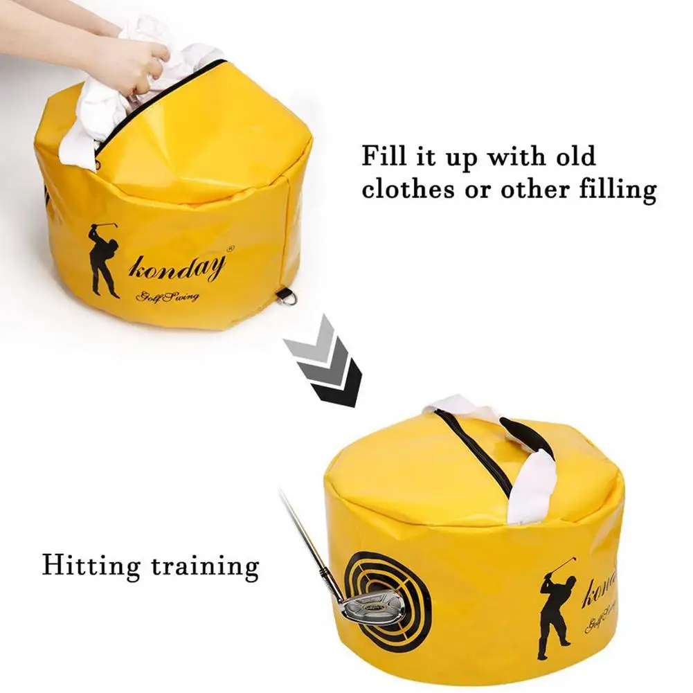 Returning Back Golf Power Smash Bag Waterproof Golf Hitting Power Impact Swing Aid Multi-function Aids Swing Training Tool