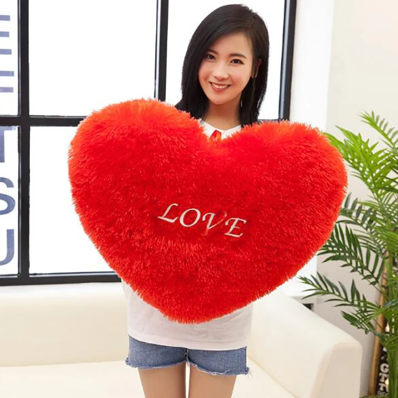 19-32cmbaby kids Pillow Cuddle Pillow Heart Lovely Pillow Bumpers cotton Christmas kids room decor for gift THM033
