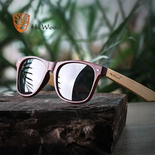 HU WOOD, дизайнерские мужские/женские классические ретро поляризованные солнцезащитные очки с заклепками,, УФ-защита, бамбуковые солнцезащитные очки GRS8004