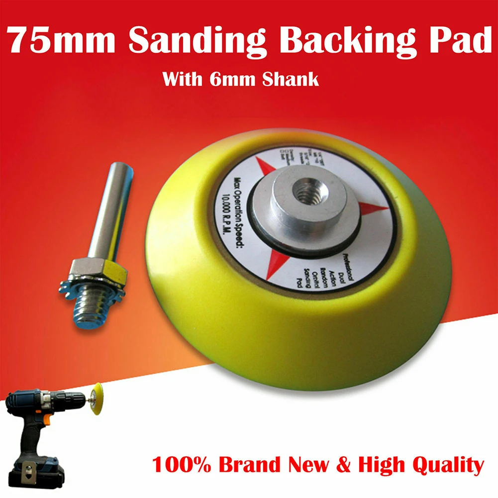 3" Sander Backing Pad Hook Loop Polisher Sanding Disc Choose Mandrel