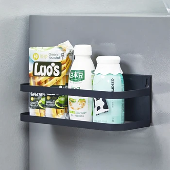 

Magnetic Adsorption Kitchen Rack Refrigerator Side Storage Holder Wall-mounted Multi-function Spice Jars Rack Kitchen Organizer