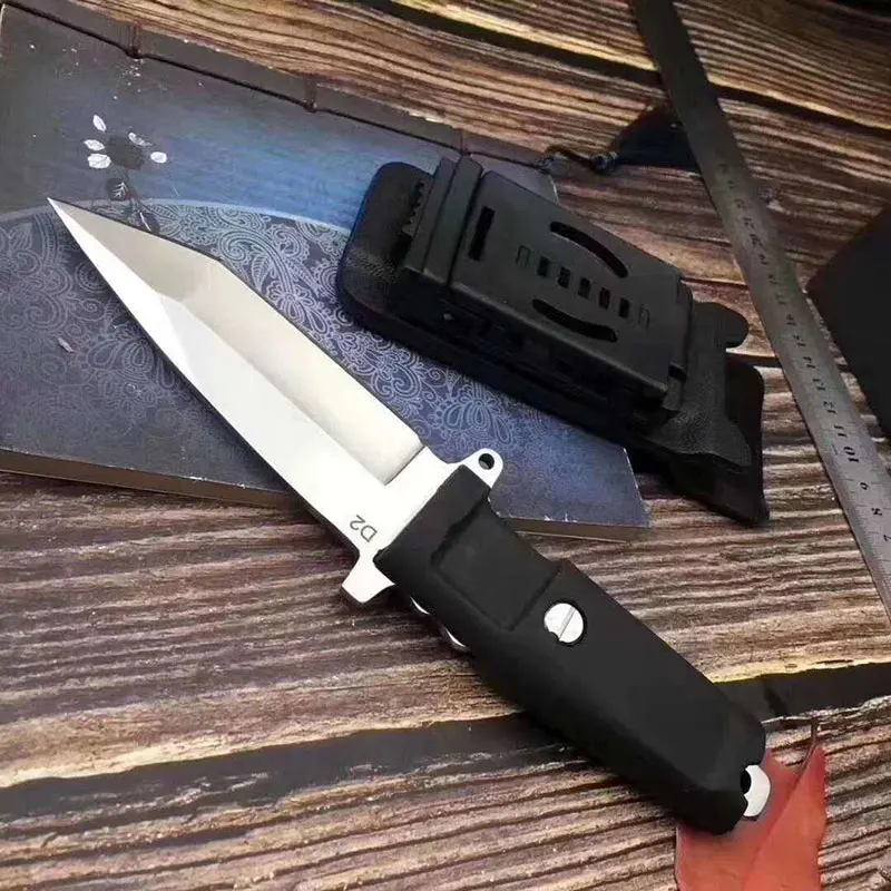 

MANCROZ Jungle Survival Fixed Blade knife D2 Blade Tactical Knives Camping Hunting EDC Outdoor Tool Ratio