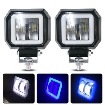 

3 Inch Waterproof Round LED Angel Eyes Bar 6000K Fog Spot Light 20W Offroad Suv Boat 4X4 Truck Led Work Light