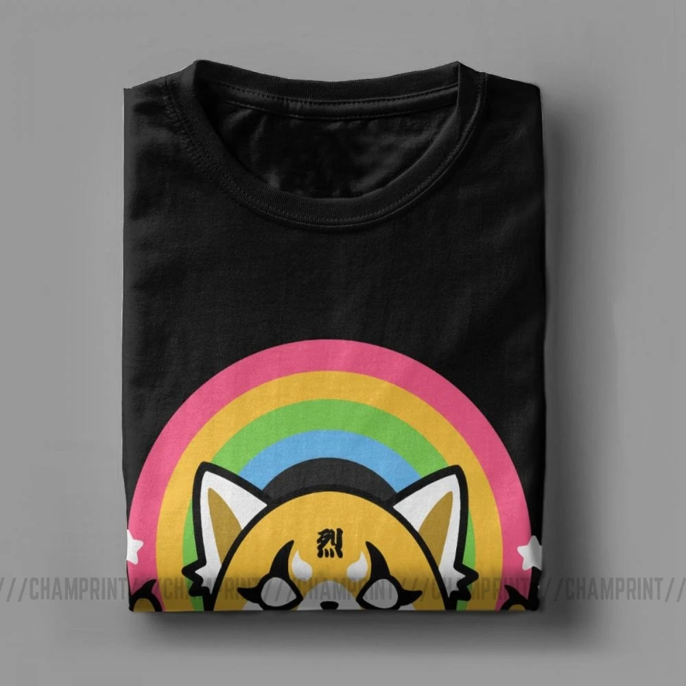 Агрессивные мужские футболки из агрессивного хлопка в ретсуко Death Metal Aggretsuko