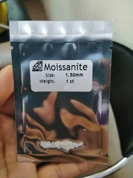 

1.5mm FG color Round Moissanite Excellent cut loose beads Bracelet Ring Material Total 1 Carat about 70pcs