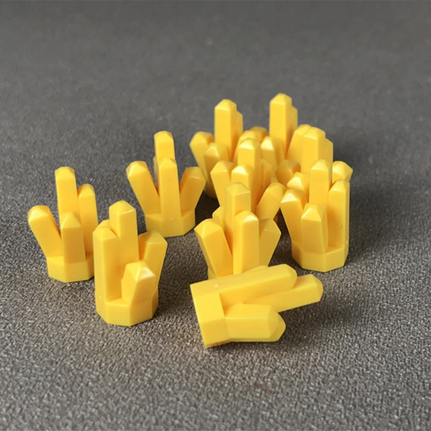 10Pcsset Mineral Crystal Gem MOC Accessory Brick Compatible With Legoings City Children's DIY Building Block Toy Gift (7)