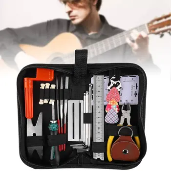 

26pcs/set Guitar Repairing Tool Kit Wire Plier Strings Organizer Wrenches for Guitar Ukulele FK88