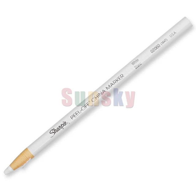  China Marker Grease Pencil - Peel-Off Sharpie WHITE 2