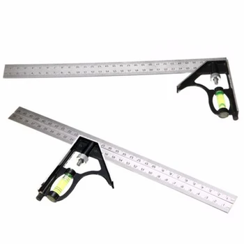 

Angle Angle Ruler 300mm Ruler Adjustable Combination Square Metric Gauge Woodworking Stainless Steel