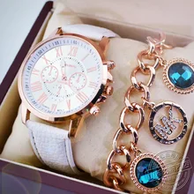 Новые роскошные брендовые кожаные кварцевые женские часы, женские модные часы, женские часы, часы relogio feminino