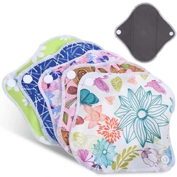 Menstrual Pad Reusable Waterproof Bamboo Charcoal Fiber Cloth Washable Women Sanitary Pad Skin-Friendly Menstrual Panties Liner