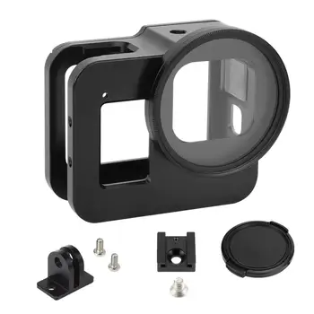 

High Quality Metal Frame Protective Set Case For GoPro 8 Sports Camera Shell 52MM UV Filter Aluminum Alloy Rabbit Cage Cover