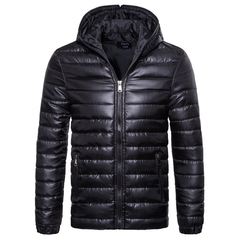

ZOGAA Winter Jacket Men Thicken Warm Parkas Pure Color Hooded Coat Fleece Man's Jackets Outwear Jaqueta Masculina Drop Shipping