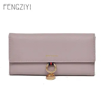 

High Quality Luxury Women's Wallet 2020 New Buckle Purse For Women Long Multi-card Women's Cluth Bag PU Leather Women's Bags