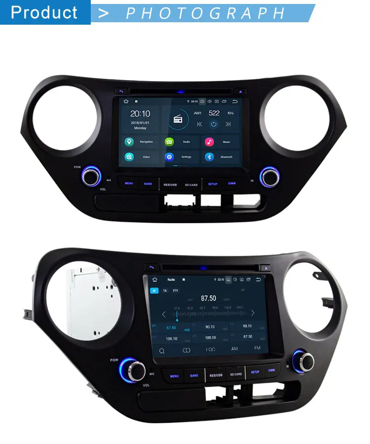 TOPBSNA Восьмиядерный Android 9,0 автомобильный dvd-плеер для HYUNDAI I10- 4G+ 64G wifi Мультимедиа gps Navi 2 Din автомагнитола Авто DSP