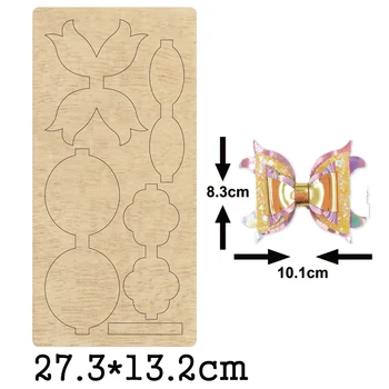 

Handmade Bow-Knot Cutting Mold Wood Dies 4 Layers Bow For DIY Headwear Crafts Fit Common Die Cutting Machines on the Market