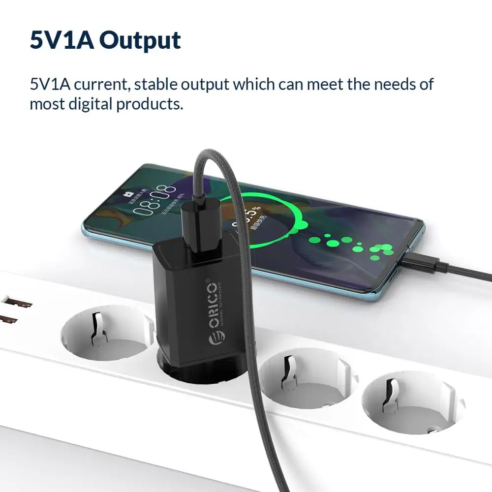 ORICO USB зарядное устройство 5V1A 5V2A портативное для путешествий адаптер Мобильный