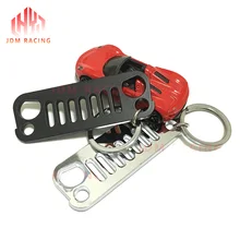 Горячая 1 шт. гриль из нержавеющей стали Подарочная упаковка Металл хромированное кольцо для решетка джипа CJ JK TJ YJ XJ Автомобиль Стайлинг новейший