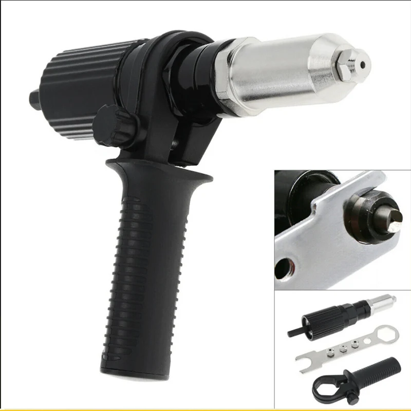 Rivet Nut Gun Adaptor for Cordless Drill Electric Riveting Riveter Insert Tool 