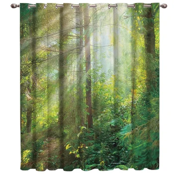 

Beautiful Forest Window Treatment Hardware Sets Curtain