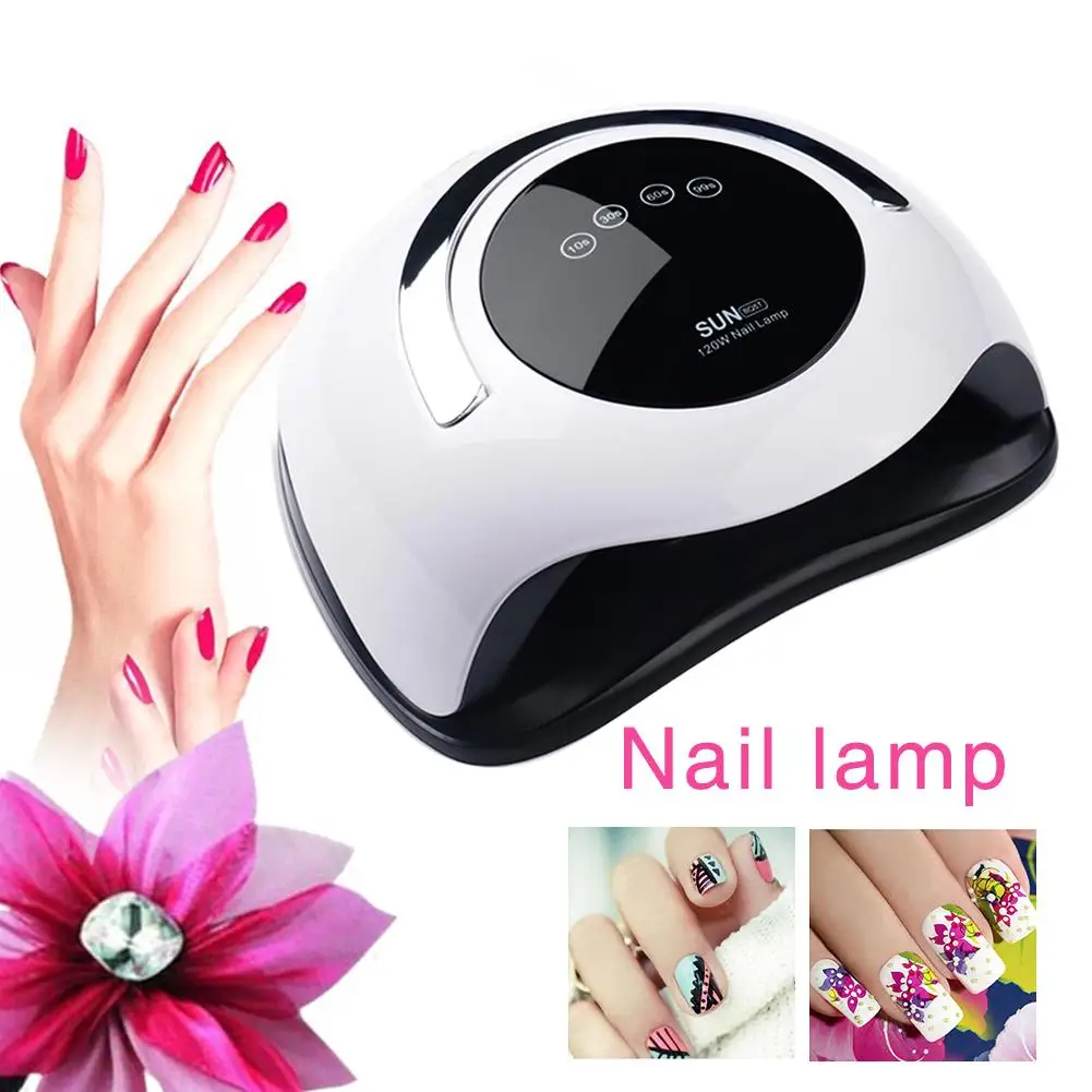 Светодиодная УФ лампа для ногтей 120 Вт Сушилка гелевый светильник Светодиодный