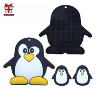 BOBO.BOX 1pc Silicone Teether Animal Silicone Teething Toy Pendant Christmas Nursing Gifts Silicone Beads  Rodents Baby Teether 1
