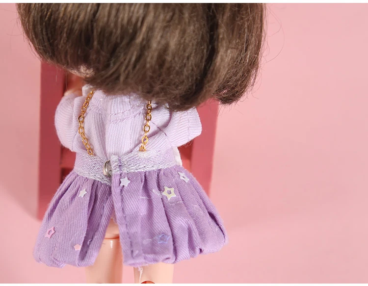 M004 детские игрушки ручной работы 1/12 ob11 куклы Suge BJD/Аксессуары для кукол SD GSC красочные ресницы пачка платье 1