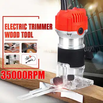 

3000W 220V Electric Hand Trimmer 35000RPM Wood Router Woodworking Laminator Carpentry Trimming Cutting Carving Machine Tool Set