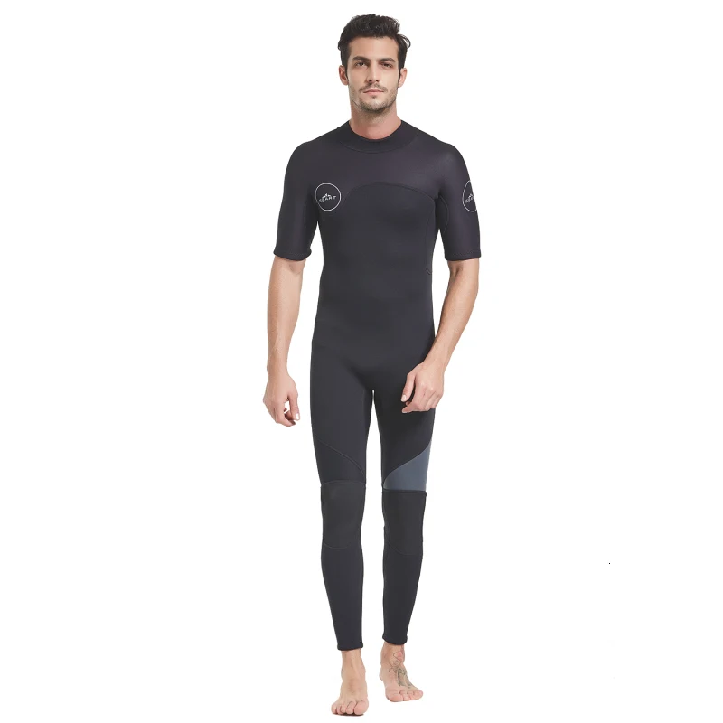 SBART New Arrival Back Zip Diving Suit Spring Suit Mens Neoprene 3mm Short Sleeve Long Sleeve Surfing Wetsuit