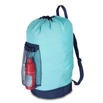 

Backpack Laundry Bag,Laundry Backpack with Shoulder Straps and Mesh Pocket Durable Nylon Laundry Washing Backpack with Drawstrin