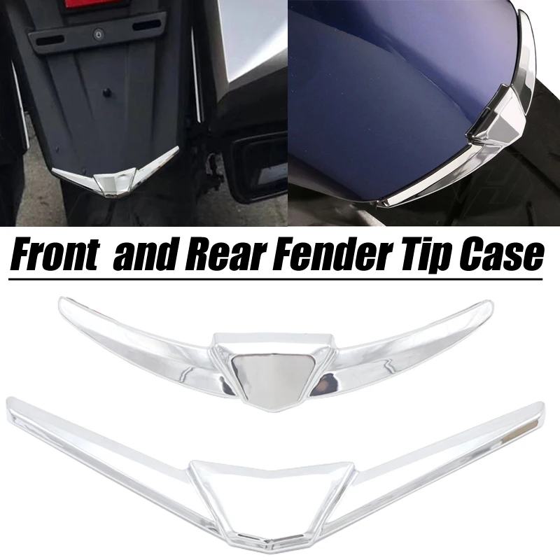 Color : 1 Set Motorcycle Ornamental Mouldings Chrome Motorcycle Rear And Front Fender Tip Trim Case Fit For Honda Goldwing GL1800 GL 1800 From 2018+ 