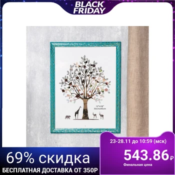 

Photo frame plastic 30x40 cm "Roots" turquoise with gold 44x34 cm 4559801