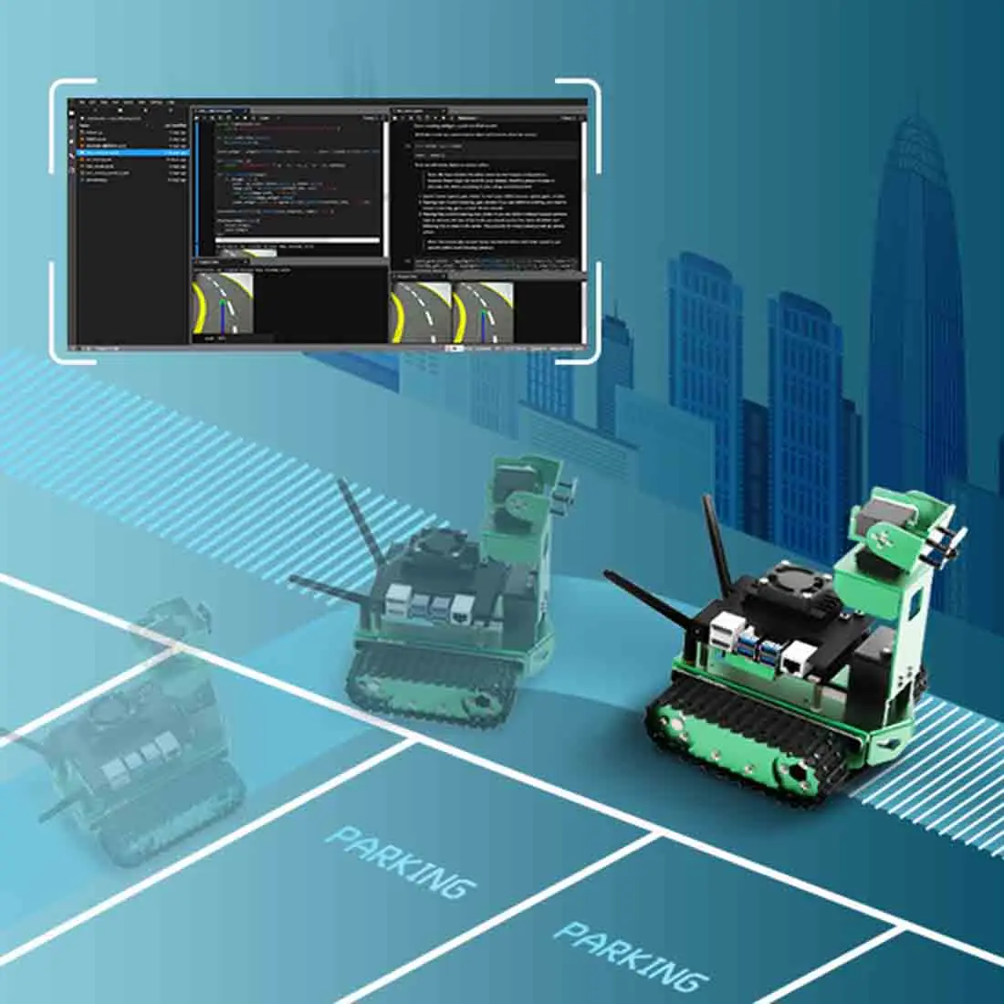 Искусственный интеллект Автомобиль DIY 2DOF робот автомобиль комплект с/без макетной платы для Jetson Nano(фиксированная высота) обучающая игрушка