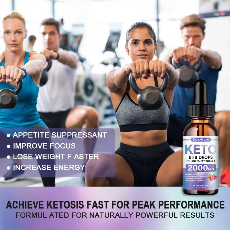 Secret De Peau Slimming HBH Keto Drops Burning Body Fat Appetite Suppressant Replenish Energy Edible Weight Loss Products Serum