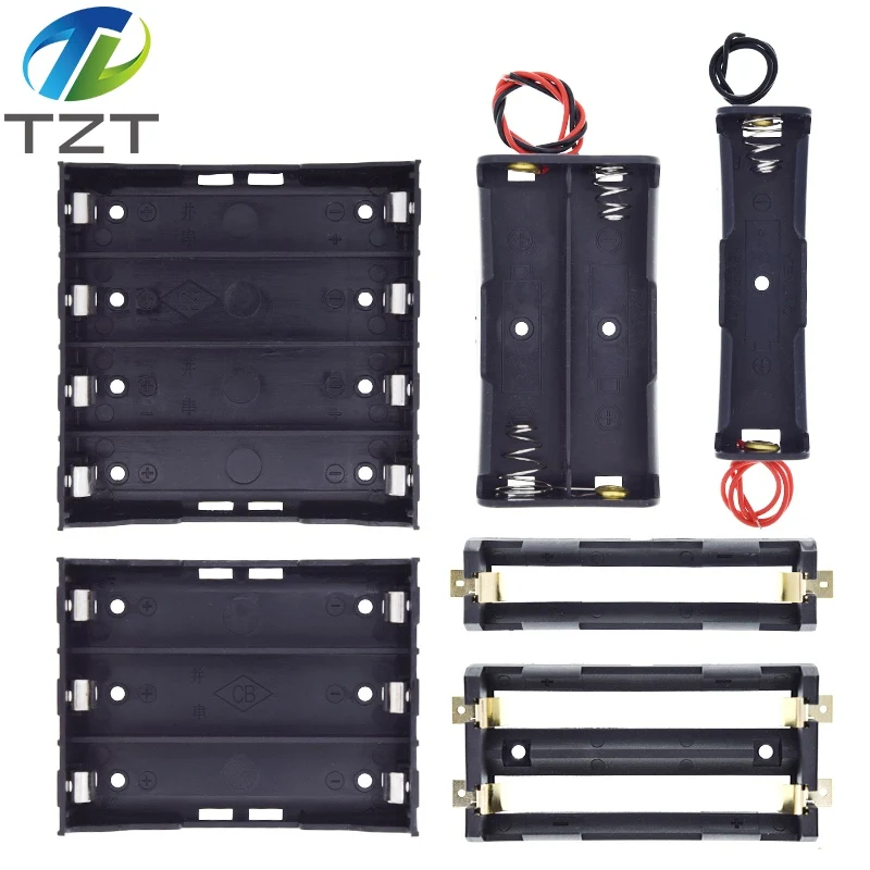 Hot Sell 1X 2X 3X 4X 18650 Battery Holder Storage Box Case 1 2 3 4 Slot Container With Wire Lead For Arduino DIY KIT | Электронные