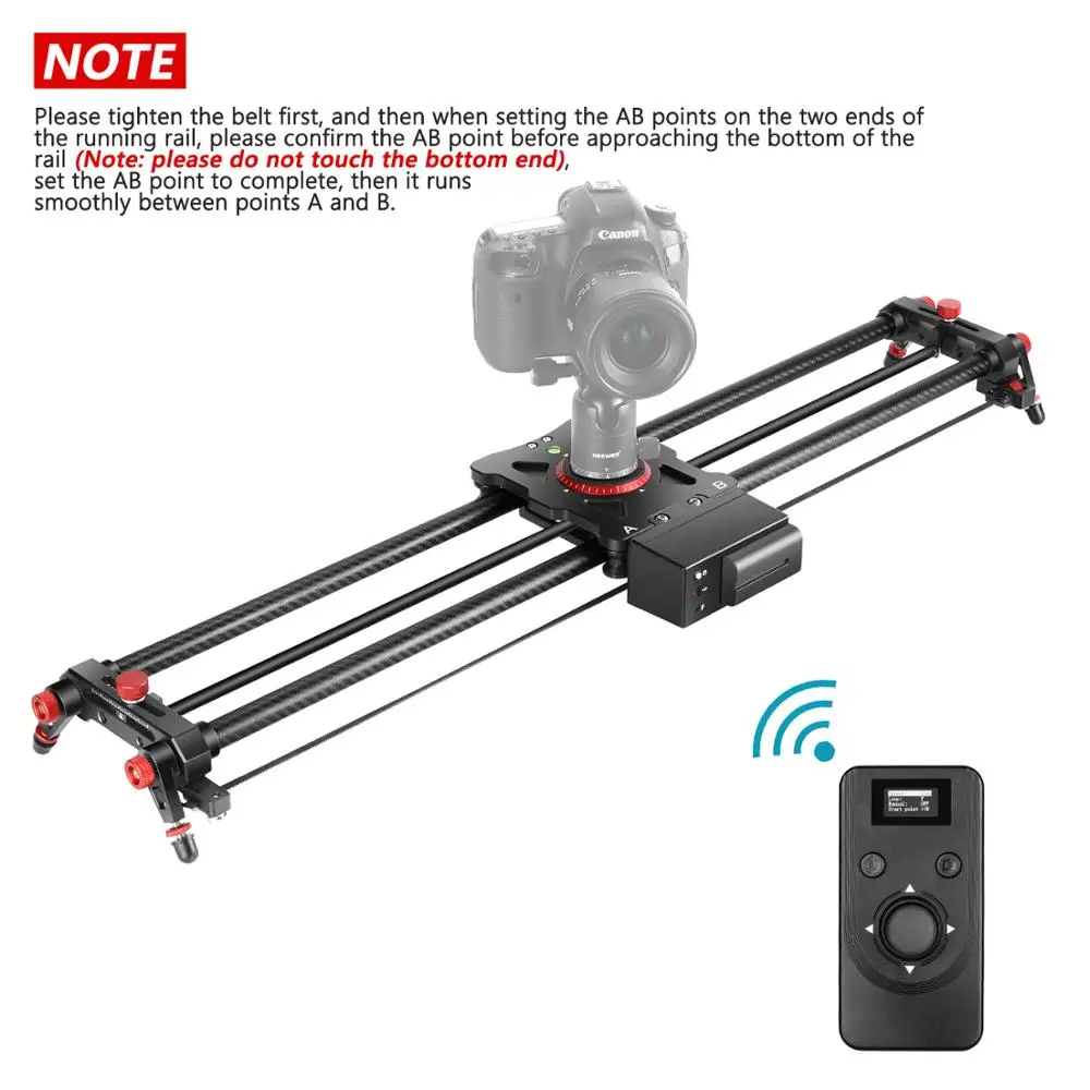 US $187.29 Neewer Motorized Camera Slider 315 Inch 24g Wireless Control Carbon Fiber Track Rail With Mute MotorTime Lapse Video Shot