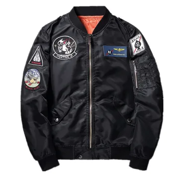 

2019 Autumn and Winter Fashion New Men's Casual Stand Collar Baseball Jacket / Men's Slim Zipper Flying Jacket Coat