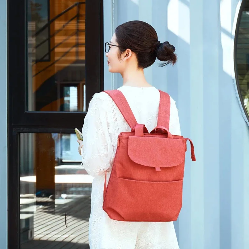 Горячие Xiaomi Mijia детские пеленки-сумки большой емкости путешествия-рюкзак многофункциональная сумка на плечо для мамы материнства ребенка снаружи 2 - Цвет: Красный