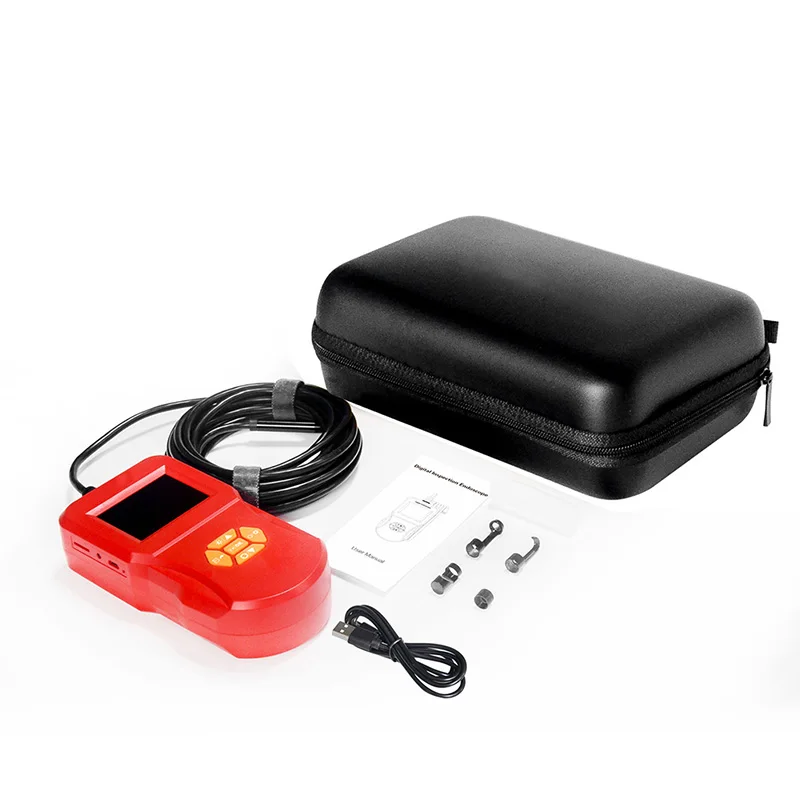Industrial do Endoscópio da Tela Conduziu com Vídeo Lcd da Câmera Ips da Inspeção de Digitas Câmera Polegada Handheld Semi-rígido Ip67 Borescop 2.4 6 8 Câmera industrial do endoscópio da tela lcd