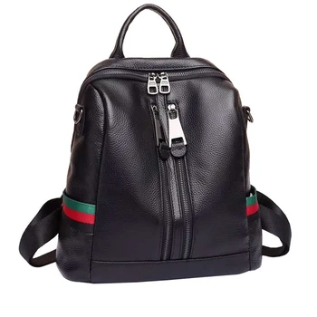 

Brand new fashion leather backpack large capacity multi-purpose bag simple casual one-shoulder portable casual female bag T61