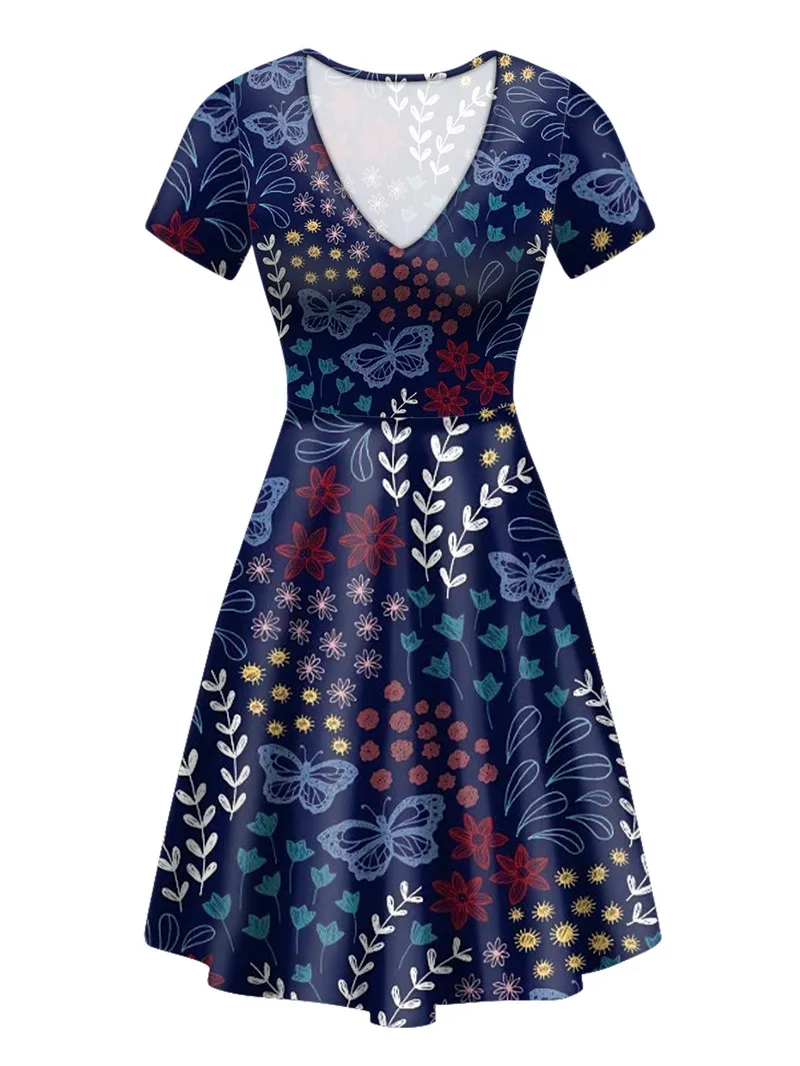 

Ladies Dresses 2020 New Arrival Women Party Elegant Dress Fluorescence Design Plus Size Clothing Short Sleeve V-neck Breathable
