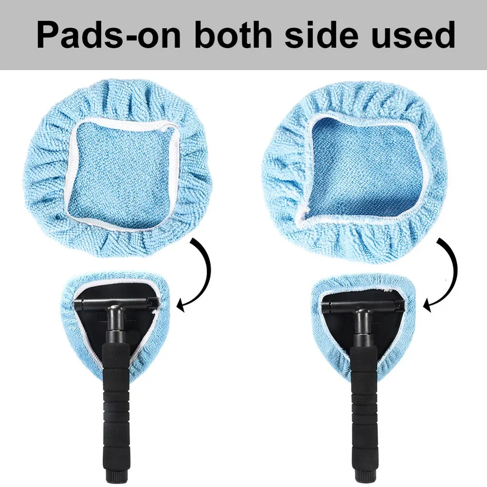 

Windshield Cleaning Brush Telescopic Rotary Microfiber Cleaner Brush Set Wiper Cleaner +Towel for Dry Use+Spray Bottle